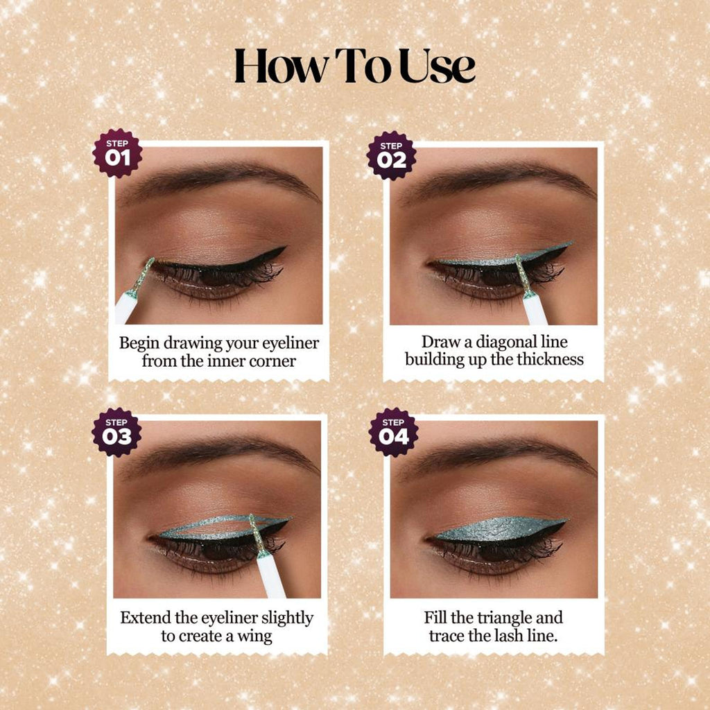 Hilary Rhoda Showstopper Glitter Eyeliner - Pearl Shine White 07