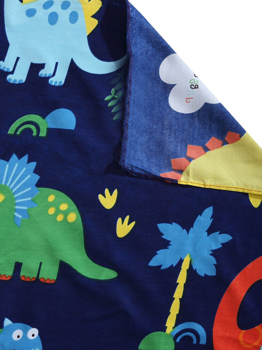 Home Sizzler Blue & Red Cartoon Characters 210 TC Bedsheet with Pillow Cover
