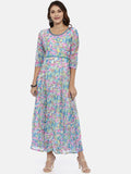 Souchii Multicoloured Printed Maxi Dress