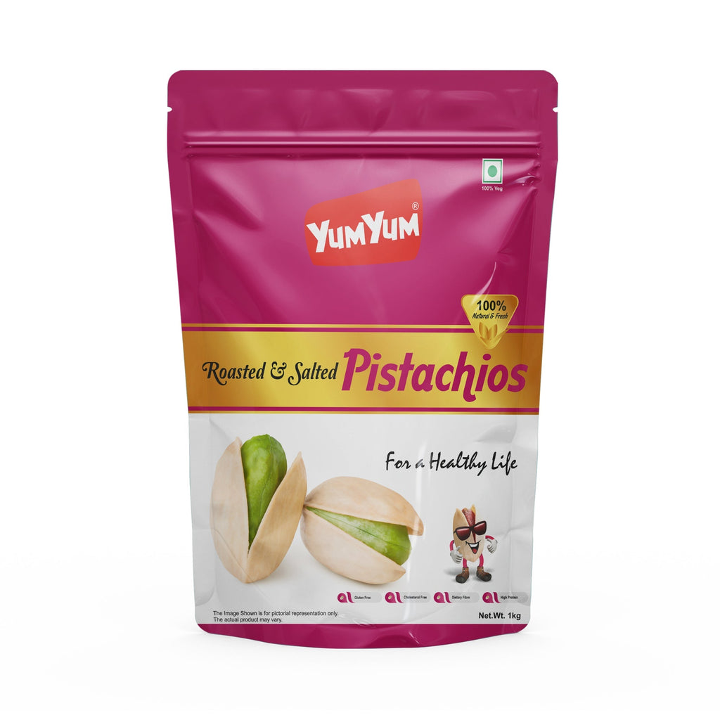 Yum Yum Roasted & Salted Pistachios Pouch
