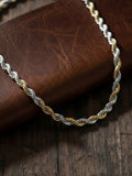 NVR Men's Handcrafted Rhodium Plated Chain