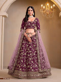 Anaita Maroon Art Silk Designer Lehenga With Blouse