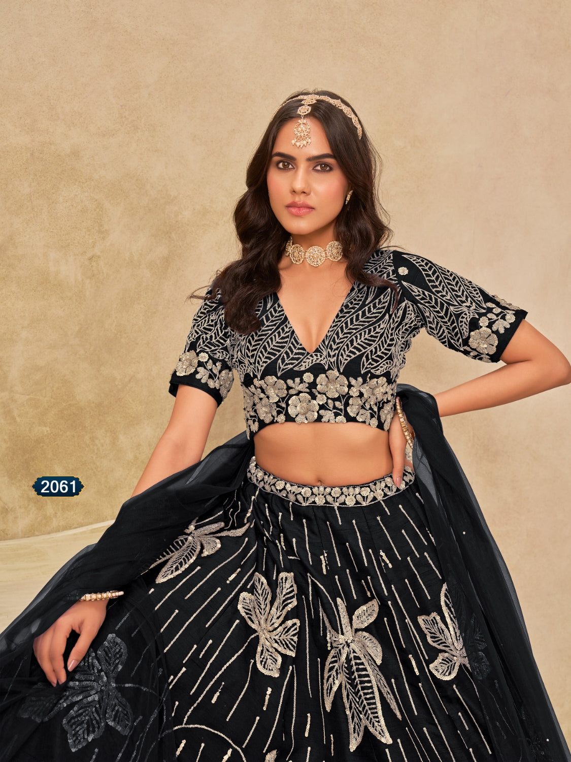 Anaita Black Heavy Art Silk Lehenga Choli With Embroidery Work