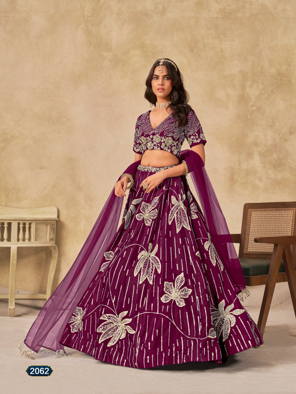 Anaita Maroon Heavy Art Silk Lehenga Choli With Embroidery Work