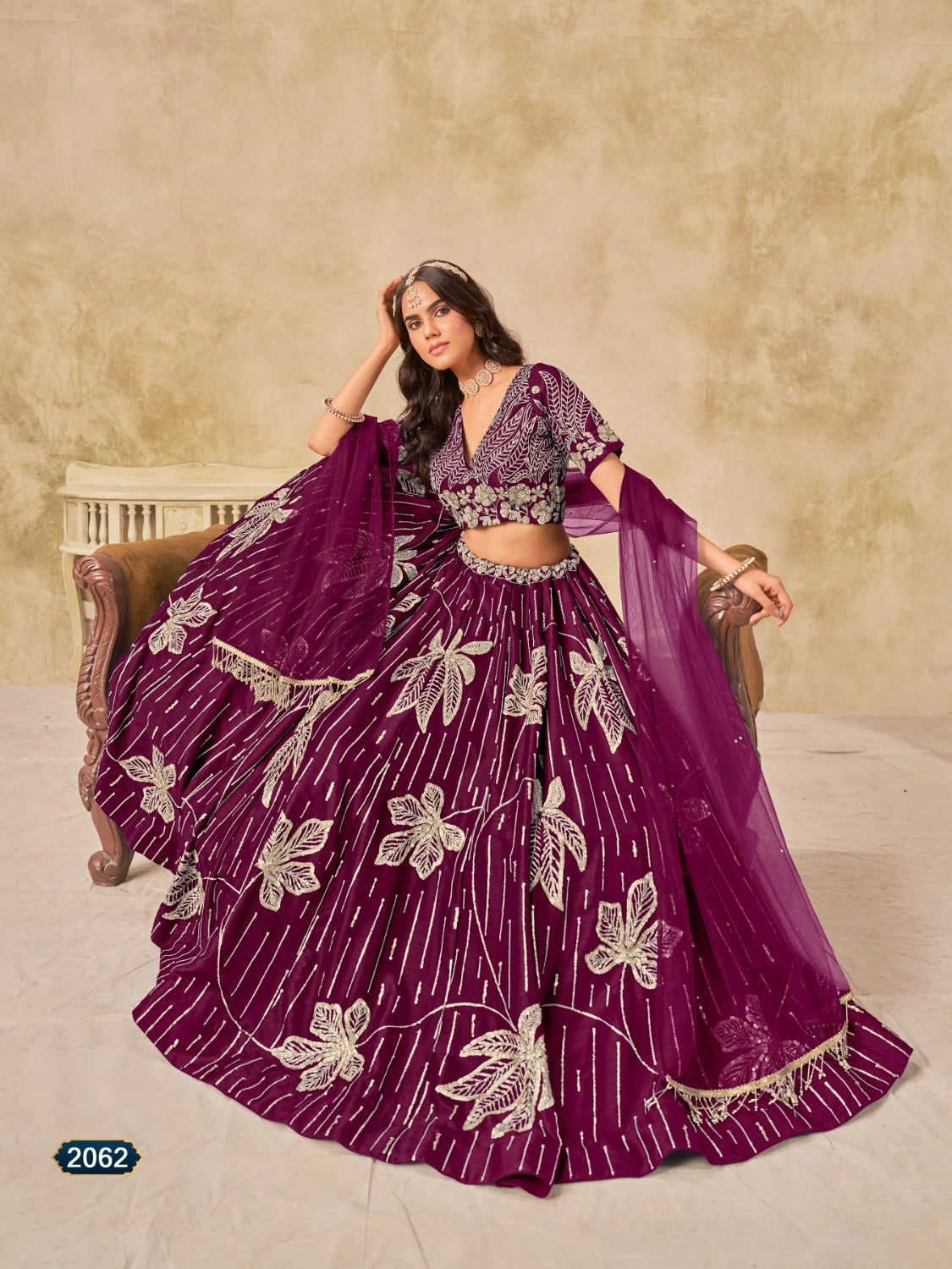 Anaita Maroon Heavy Art Silk Lehenga Choli With Embroidery Work