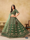 Anaita Mehendi Art Silk Lehenga Choli With Heavy Embroidery Work