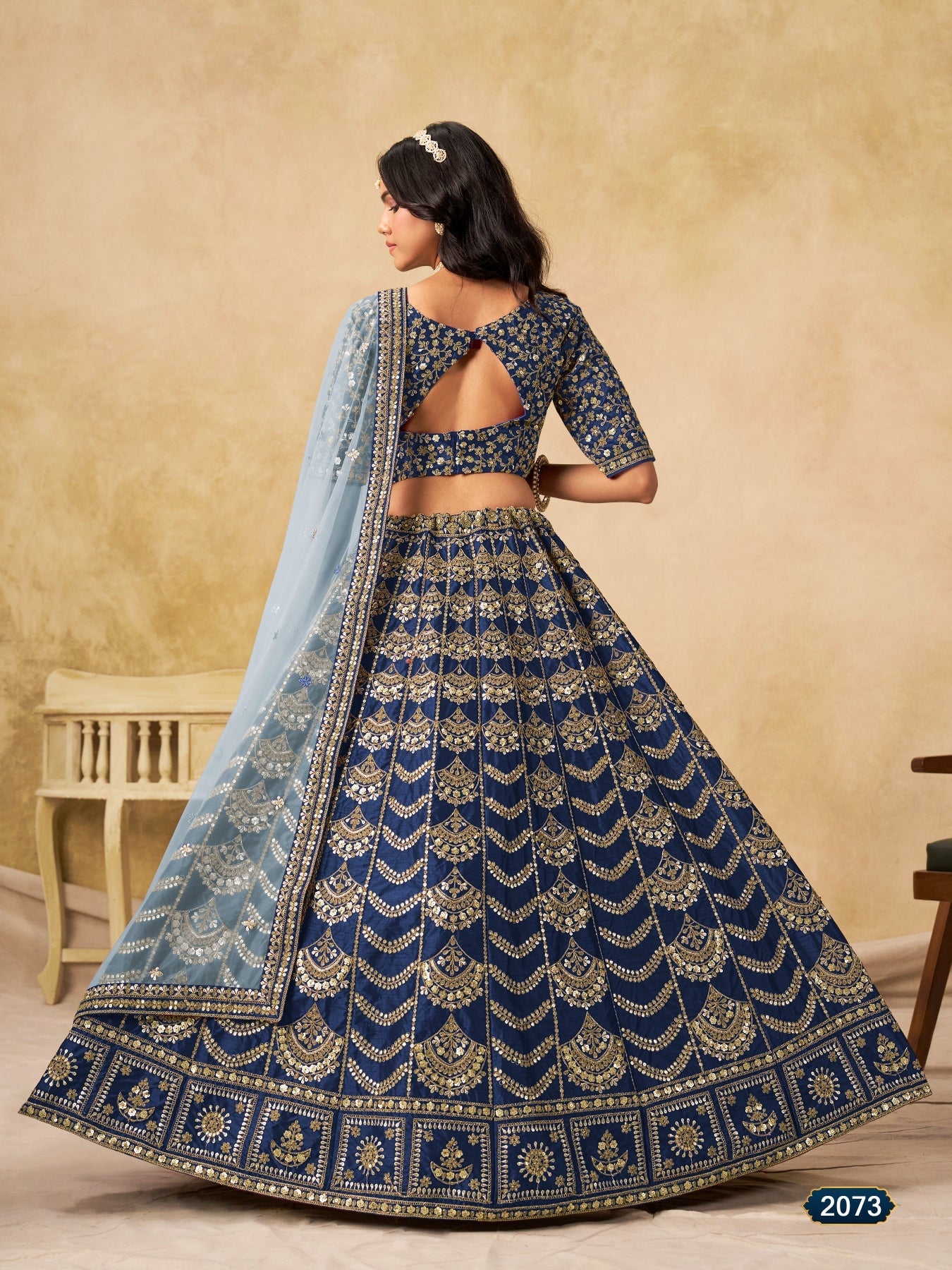 Anaita Teal Blue Art Silk Lehenga Choli With Heavy Embroidery Work