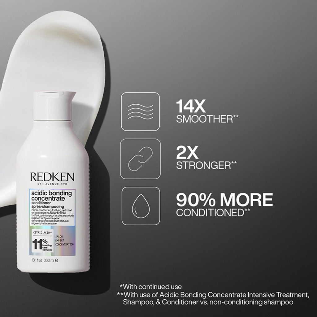 Redken Acidic Bonding Concentrate Conditioner With Citric Acid - Bond Repair For Damaged Hair