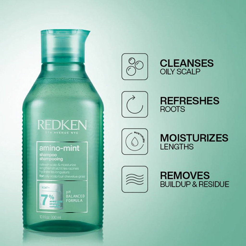 Redken Scalp Care & Damaged Hair Combo - Amino Mint Shampoo & Acidic Bonding Concentrate Conditioner