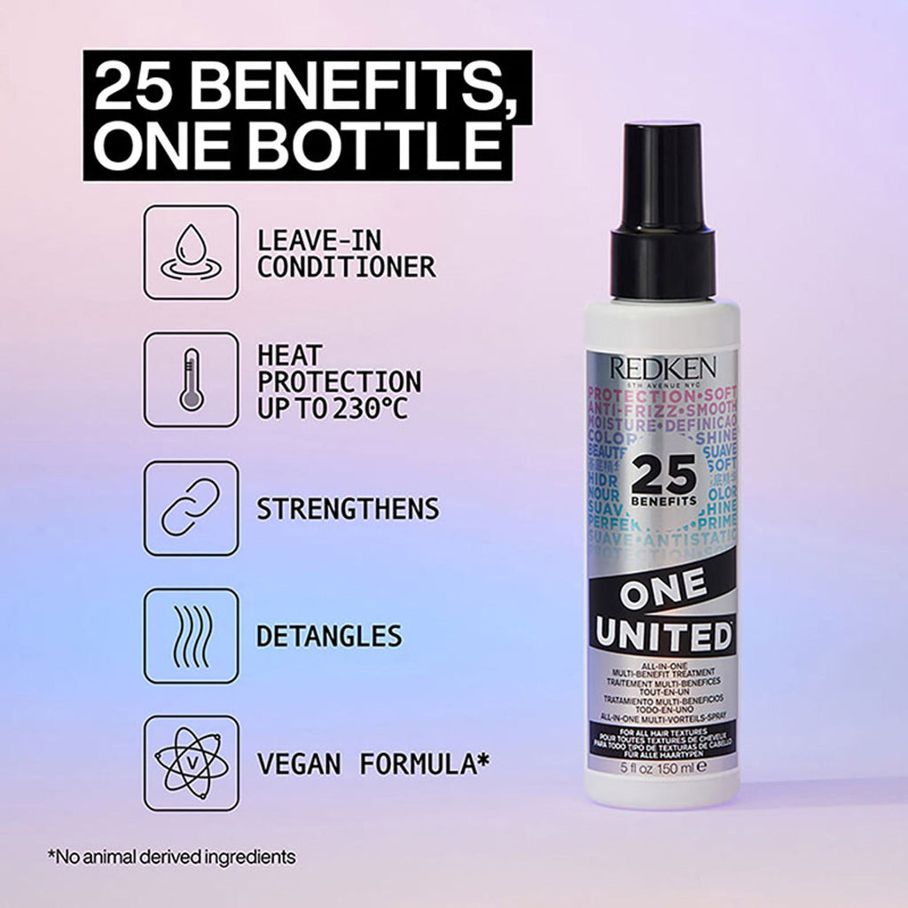 Redken Day & Night Hair Treatment Combo - Acidic Bonding Concentrate Leave-In Treatment & One United