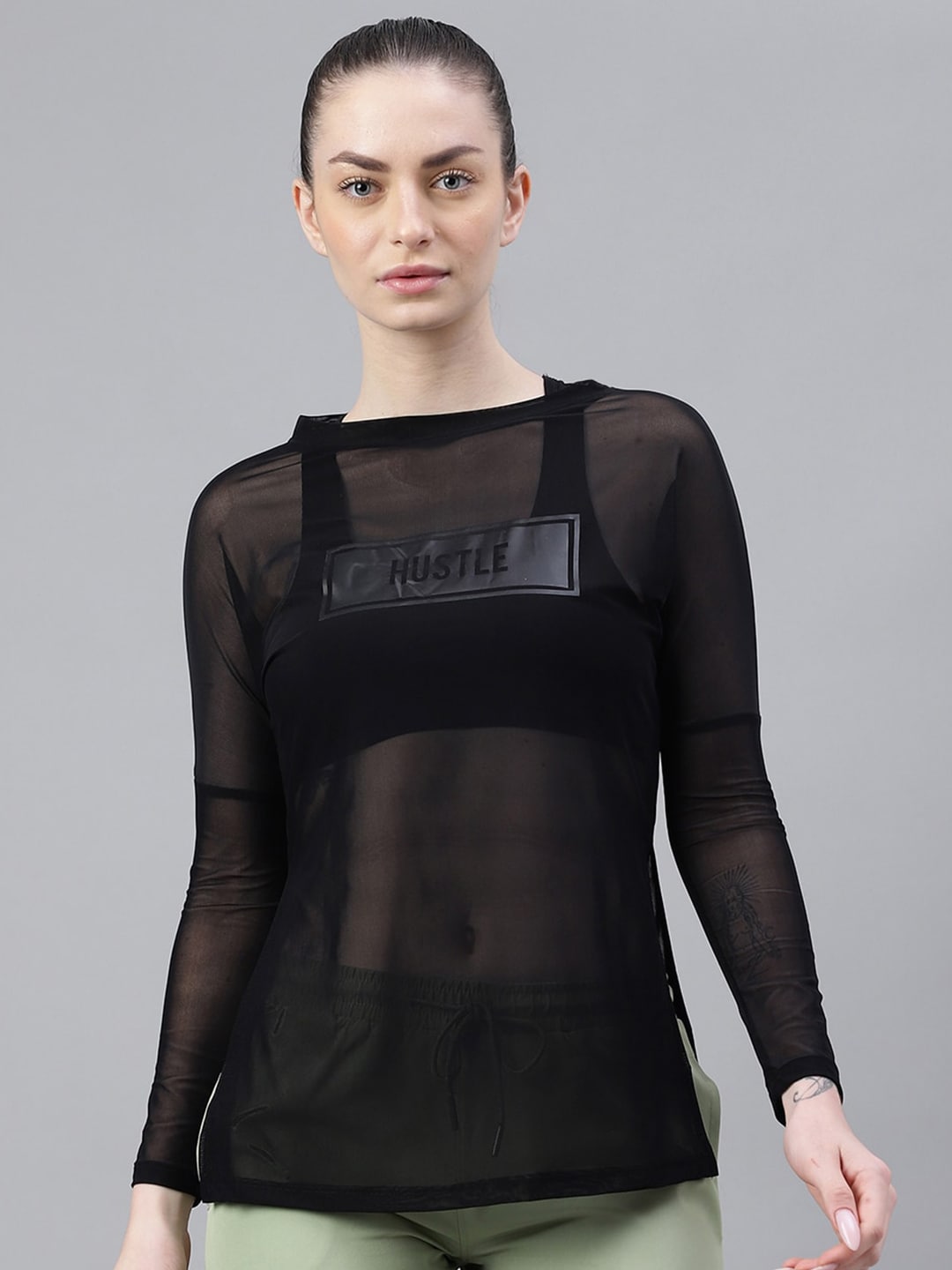 MKH Typography Printed Dri FIT Relaxed Fit Sports T-shirt