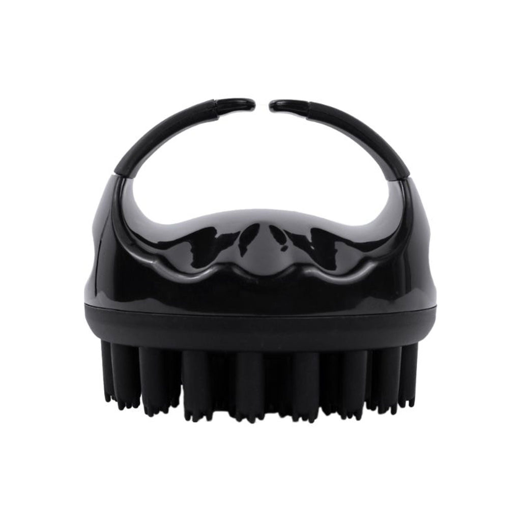 Scalppie Pro Silicon Hair Scalp Massager & Shampoo Brush Scrub - Hair Growth & Anti Dandruff - Black