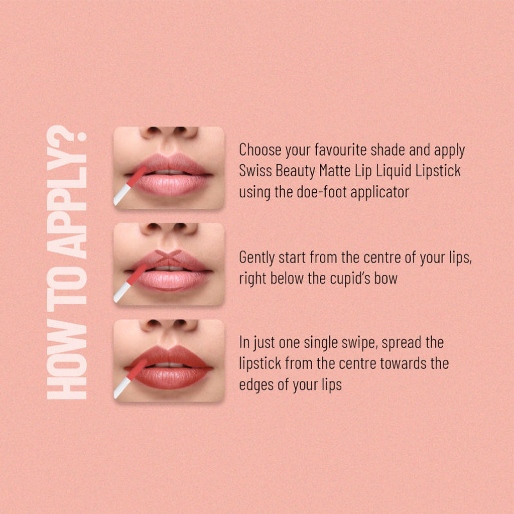 Swiss Beauty Ultra Smooth Matte Liquid Lipstick - 39 Ruby