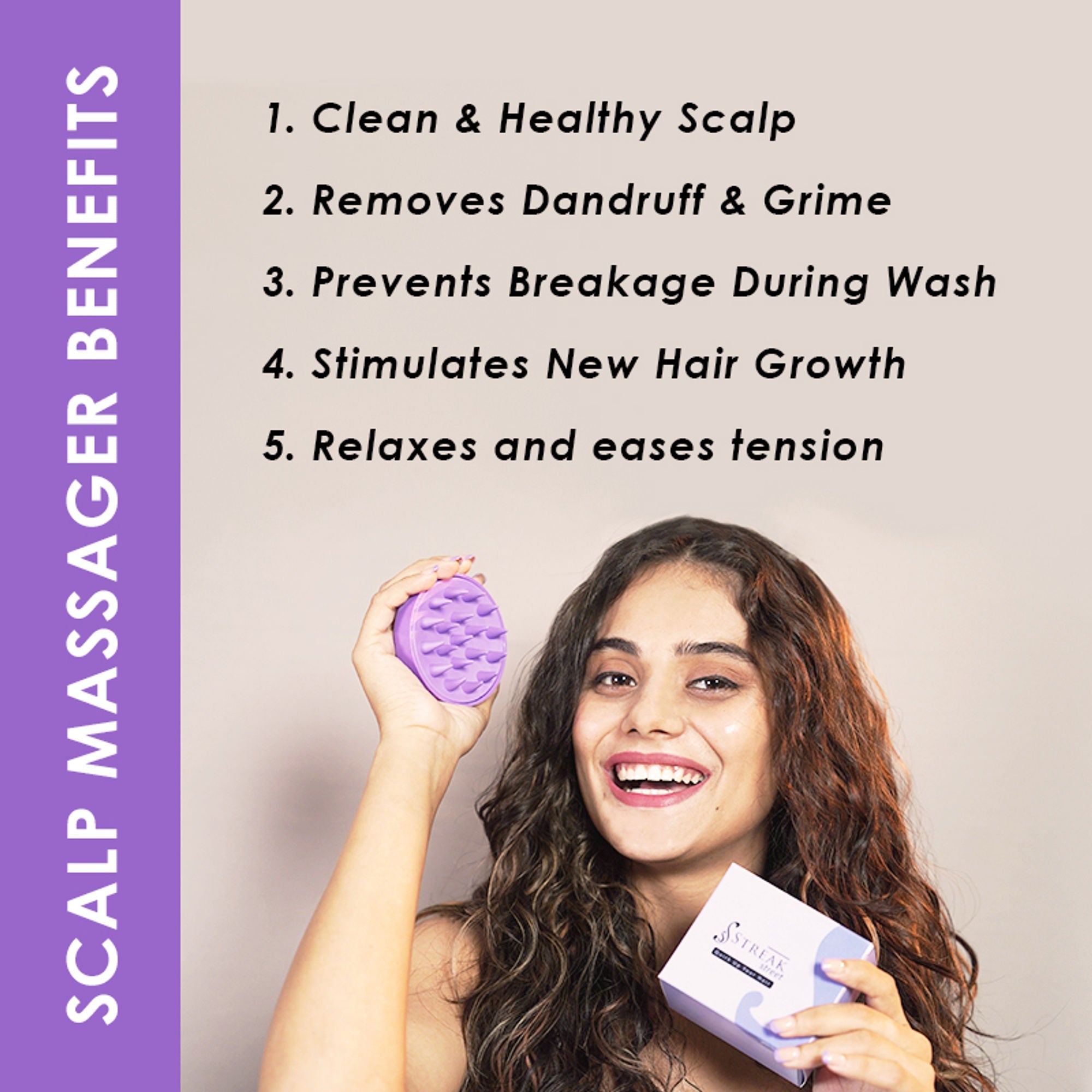 Scalppie Scalp Massager And Shampoo Brush - Blue
