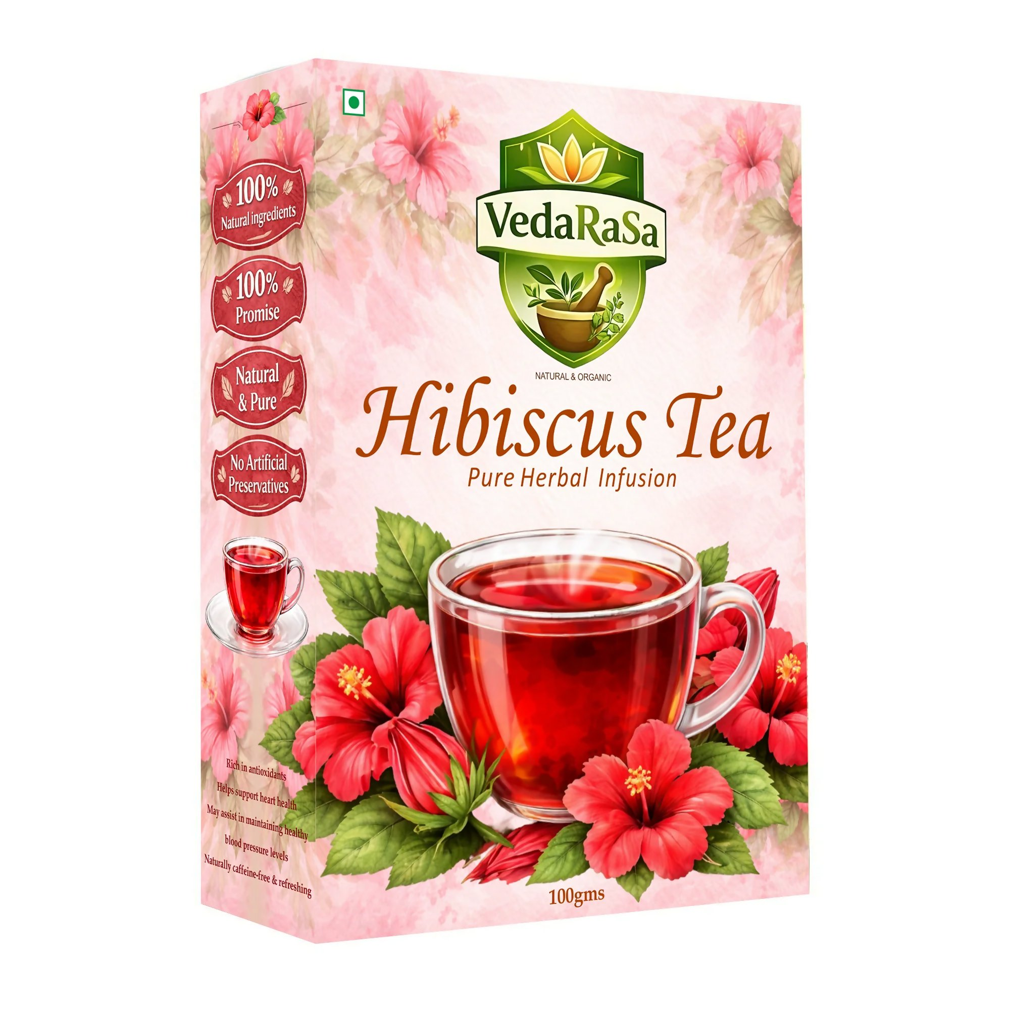 VedaRasa Hibiscus Tea Powder