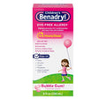 Benadryl Children's Liquid  Dye- Free,Bubble Gum! Flavored  Allergy 8 Fl Oz