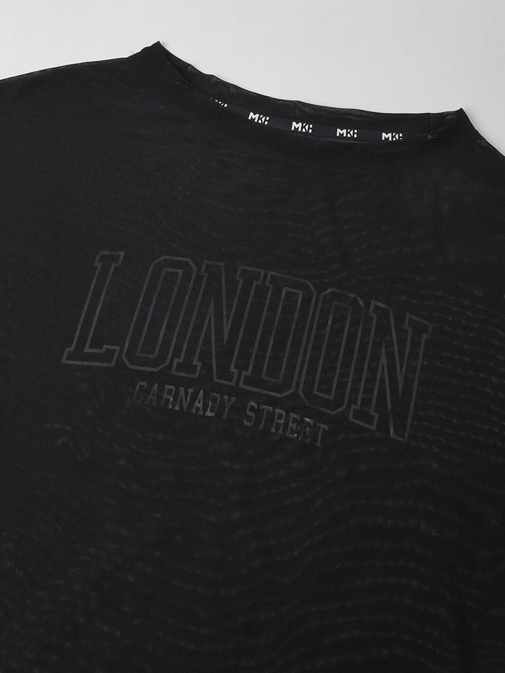 MKH Typography Printed Long Sleeves Dri-FIT Relaxed Fit Sports T-shirt