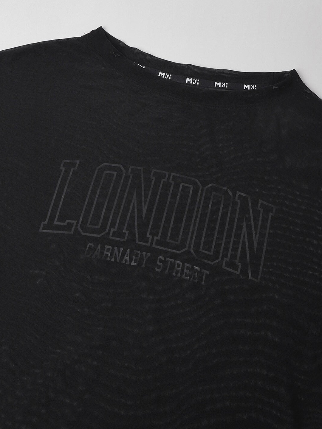 MKH Typography Printed Long Sleeves Dri-FIT Relaxed Fit Sports T-shirt