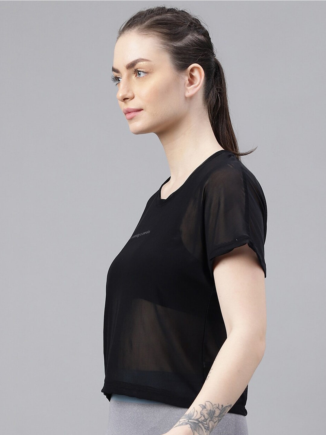 MKH Typography Printed Relaxed Fit Dri-FIT Sports T-shirt