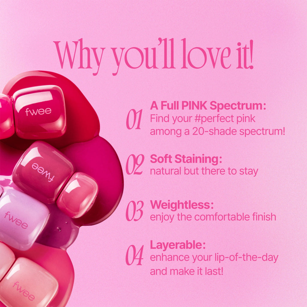 fwee Pink Obsession Stay-Fit Lip Tint - M07 Catch Pink