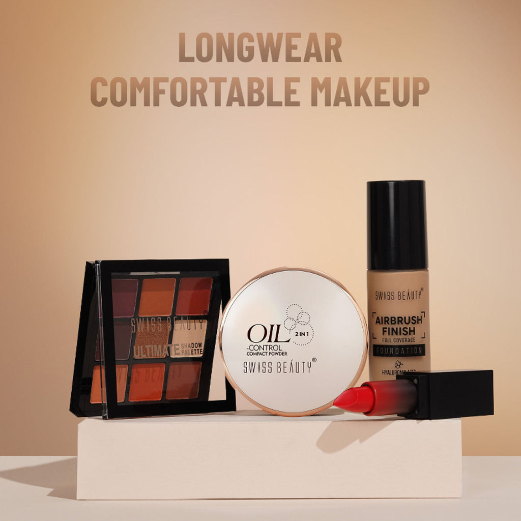 Swiss Beauty Oil Control Compact Powder - 01 Pearl Ivory