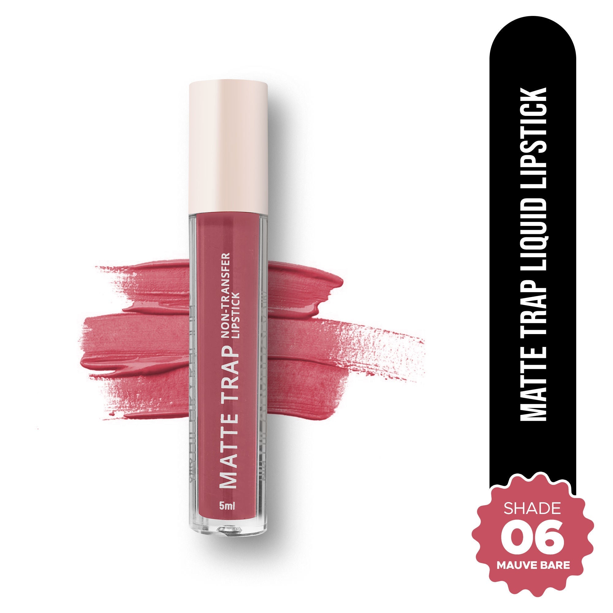 Hilary Rhoda Matte Trap Liquid Lipstick - Mauve Bare 06