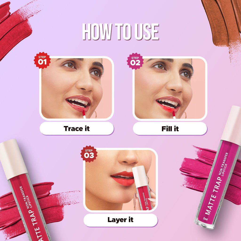 Hilary Rhoda Matte Trap Liquid Lipstick - Rose Red 18