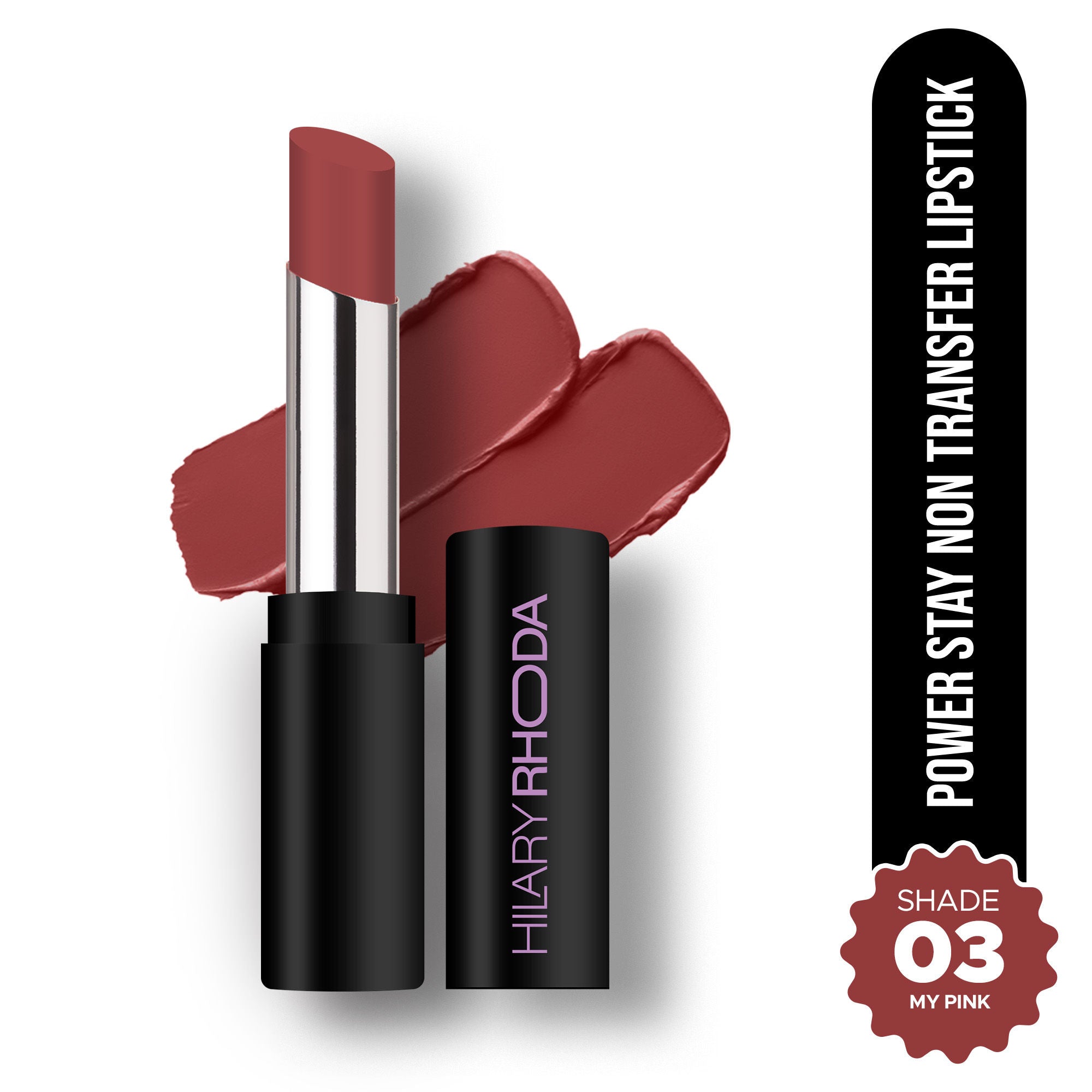 Hilary Rhoda Power Stay Non Transfer Lipstick - My Pink 03
