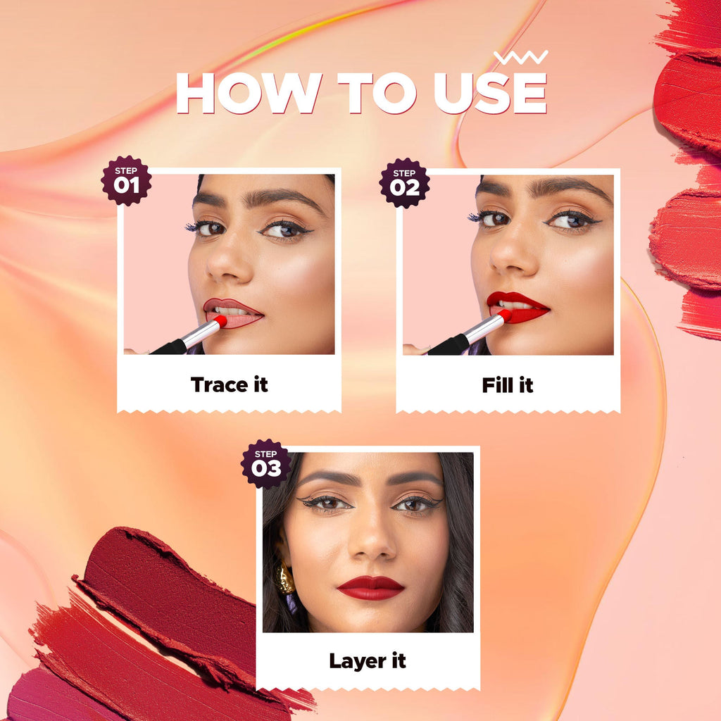 Hilary Rhoda Power Stay Non Transfer Lipstick - Rebel Red 15