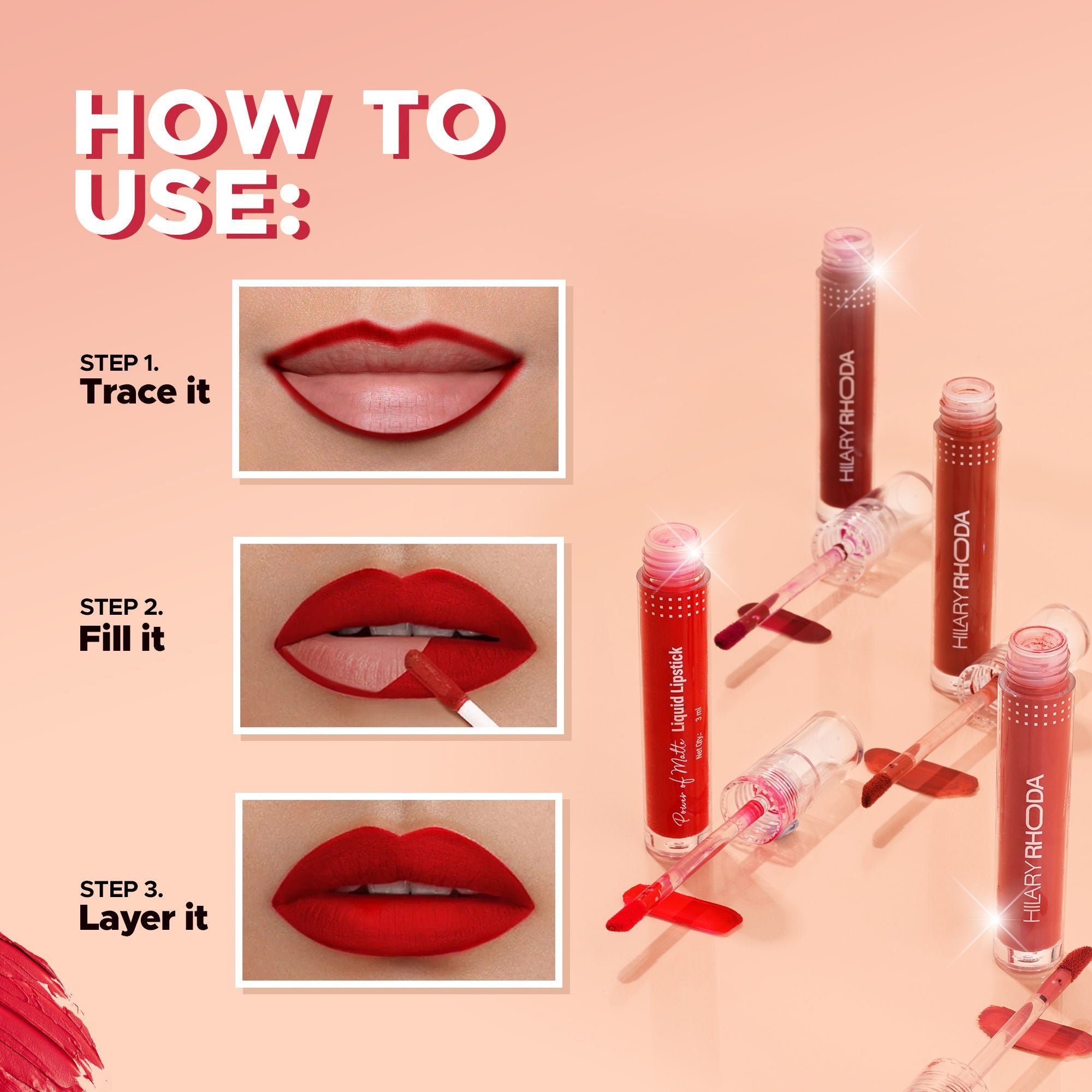 Hilary Rhoda Power Of Matte Liquid Lipstick - Barely Pink 02