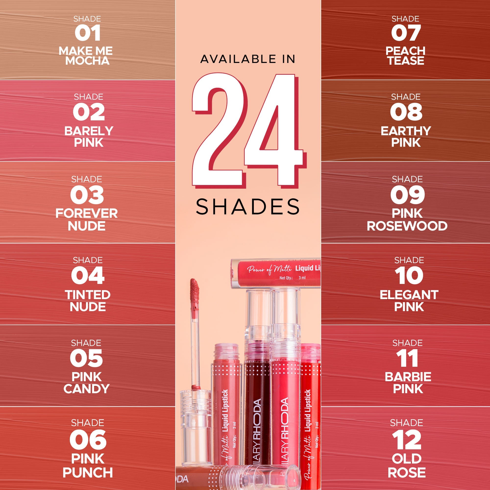 Hilary Rhoda Power Of Matte Liquid Lipstick - Tinted Nude 04
