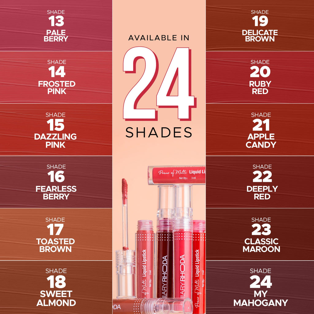 Hilary Rhoda Power Of Matte Liquid Lipstick - Pink Rosewood 09