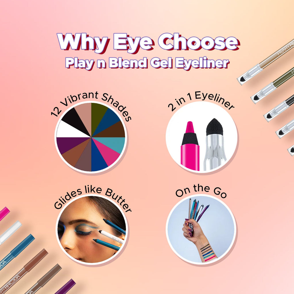 Hilary Rhoda Play N Blend Gel Eyeliner - Pure White 08