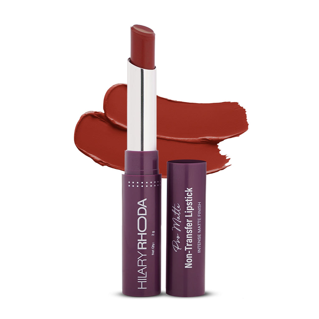 Hilary Rhoda Pro Matte Non-Transfer Waterproof Lipstick - Nude Rose 01