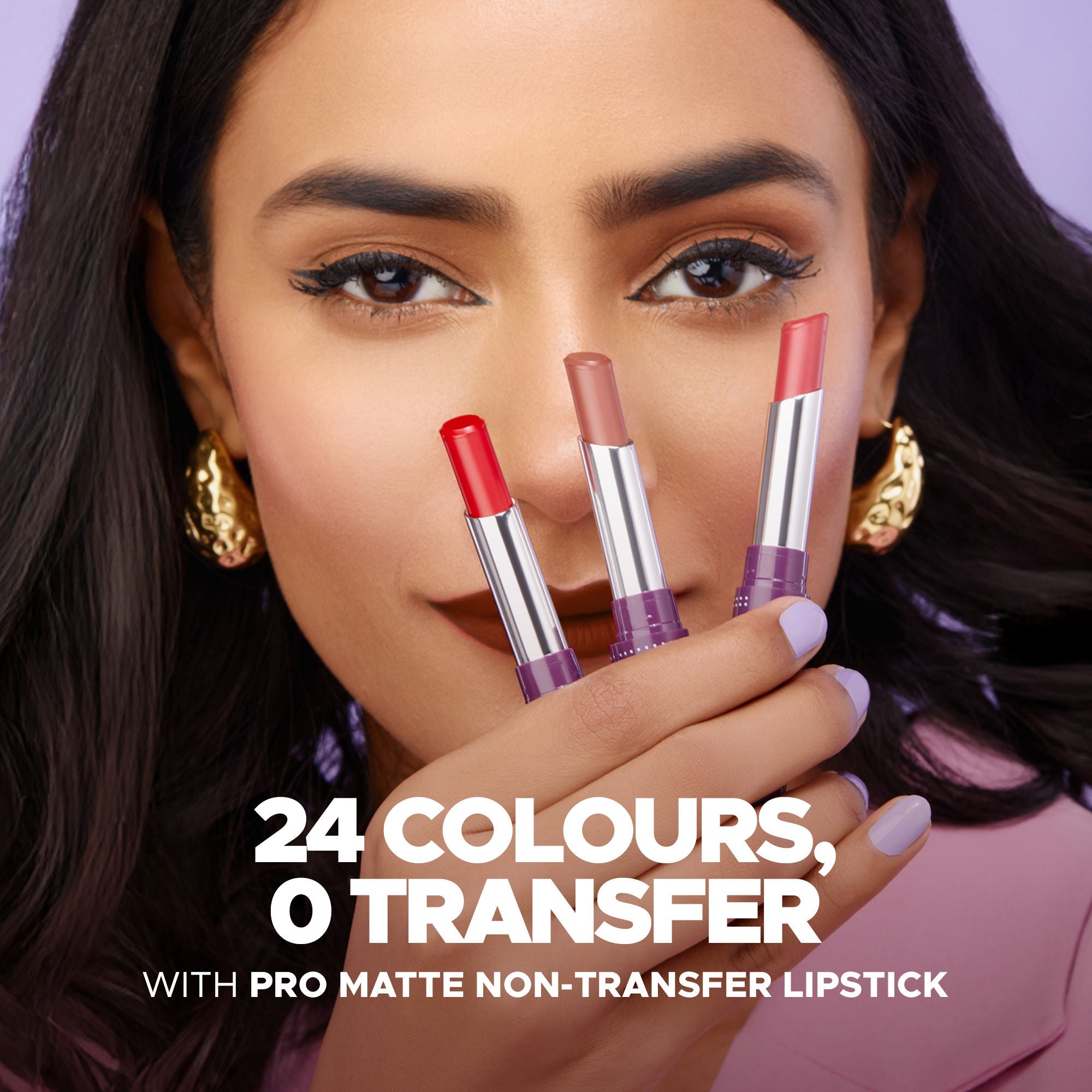 Hilary Rhoda Pro Matte Non-Transfer Waterproof Lipstick - Nude Brown 03