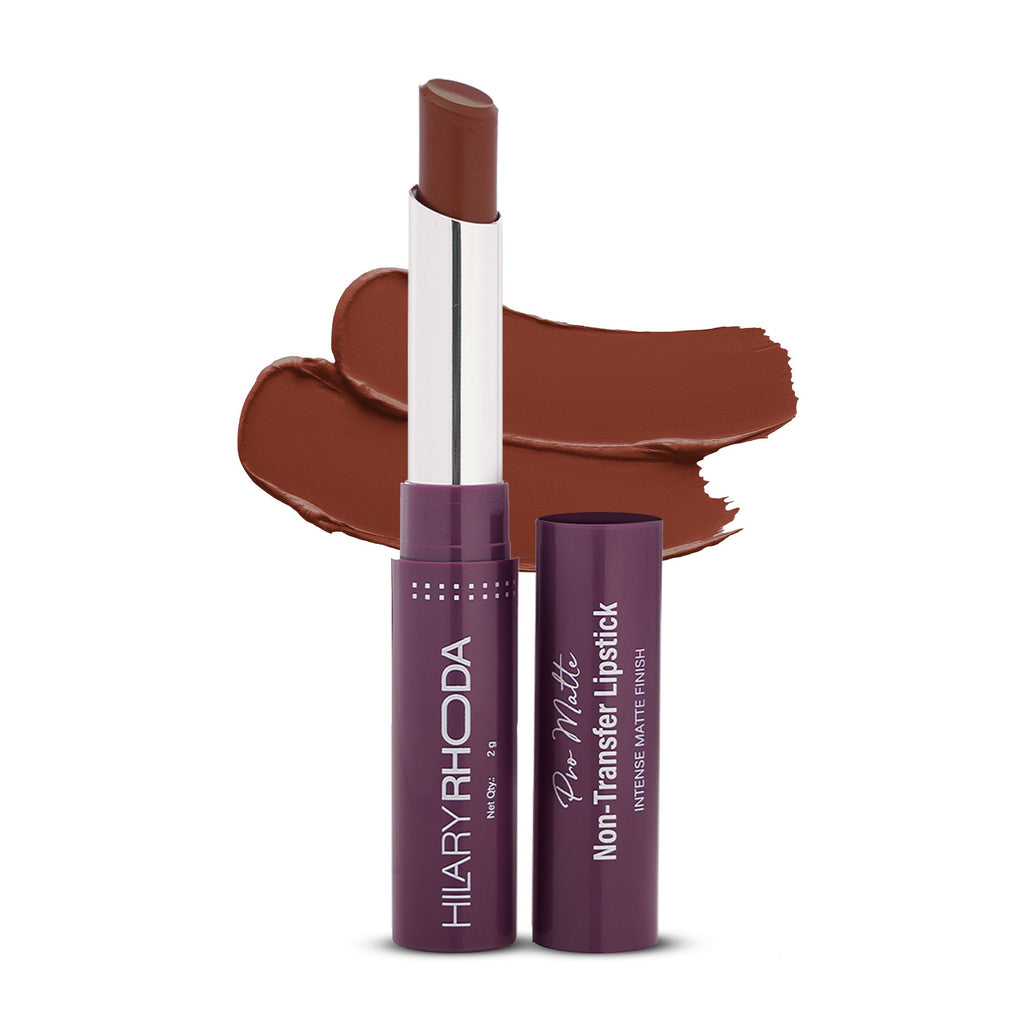 Hilary Rhoda Pro Matte Non-Transfer Waterproof Lipstick - Nude Brown 03