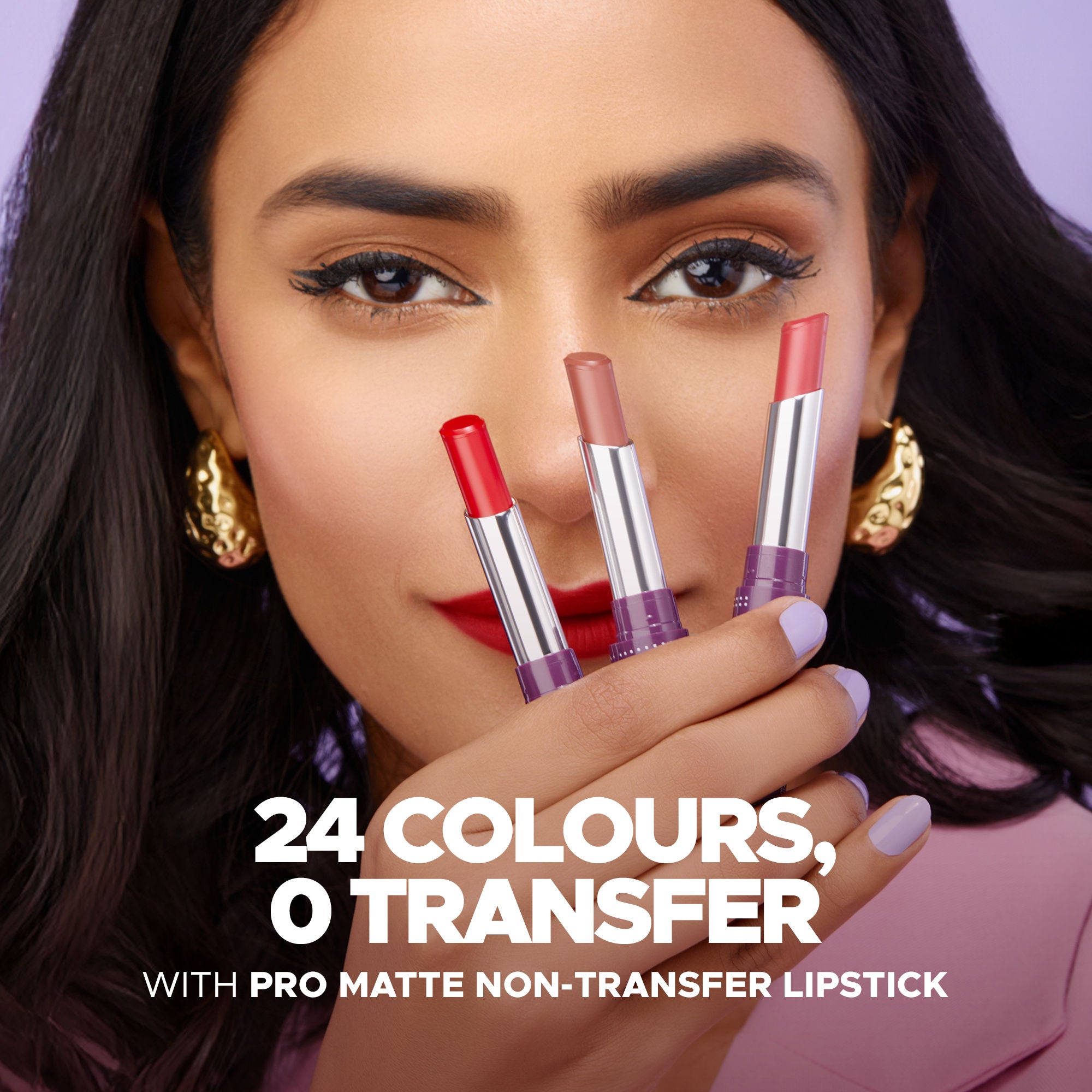Hilary Rhoda Pro Matte Non-Transfer Waterproof Lipstick - Fuschia Fanatic 08