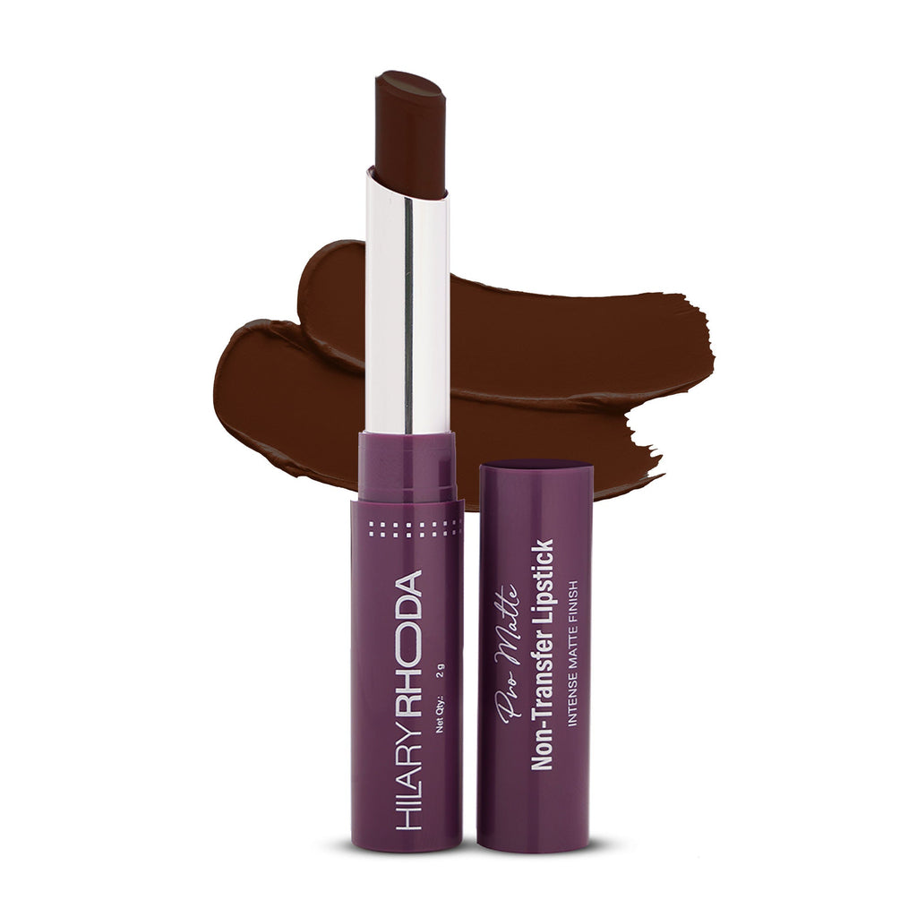 Hilary Rhoda Pro Matte Non-Transfer Waterproof Lipstick - Dark Brown 13