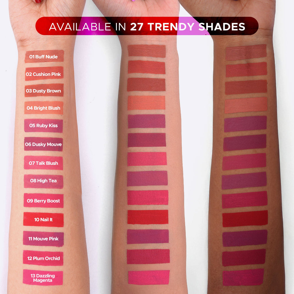 Hilary Rhoda Matte Love Non Transfer Liquid Lipstick - Dusty Brown 03