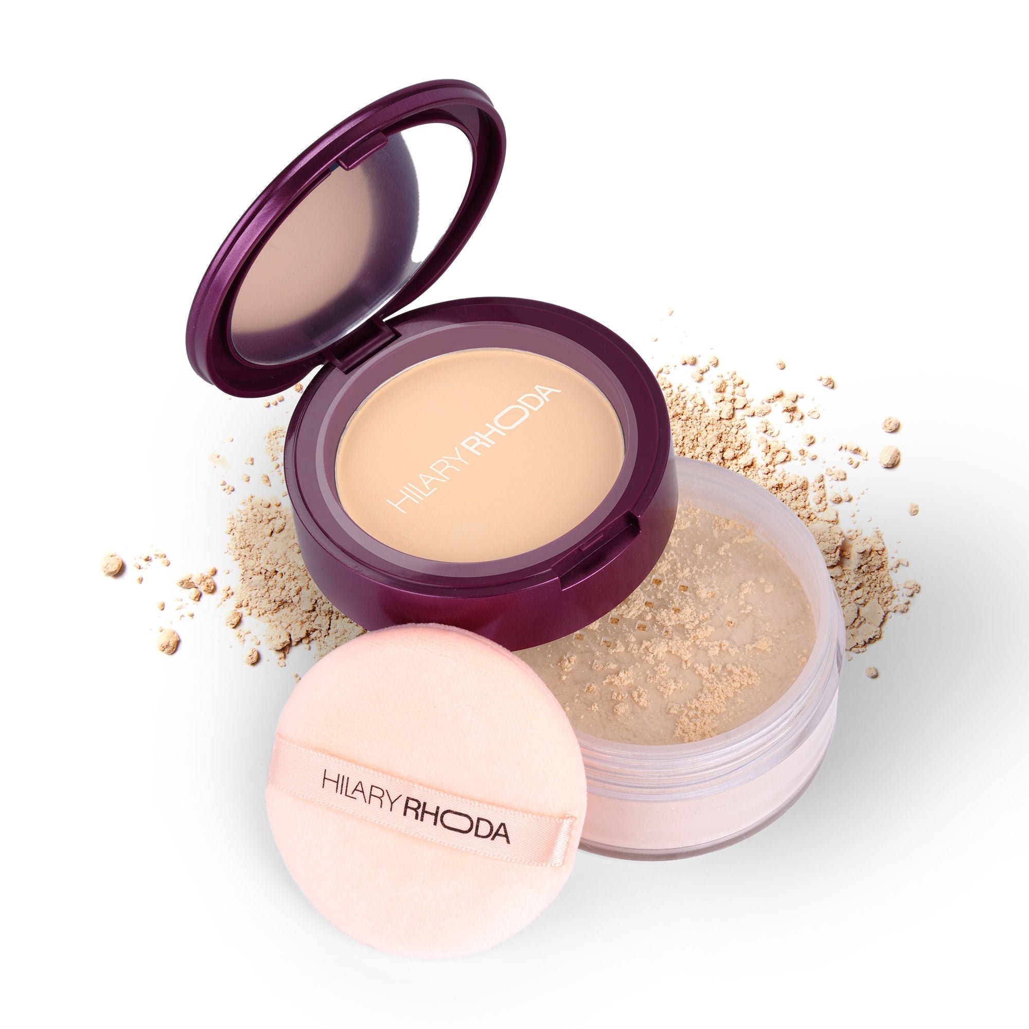 Hilary Rhoda The Setting Duo Matte Compact Powder - Natural 02