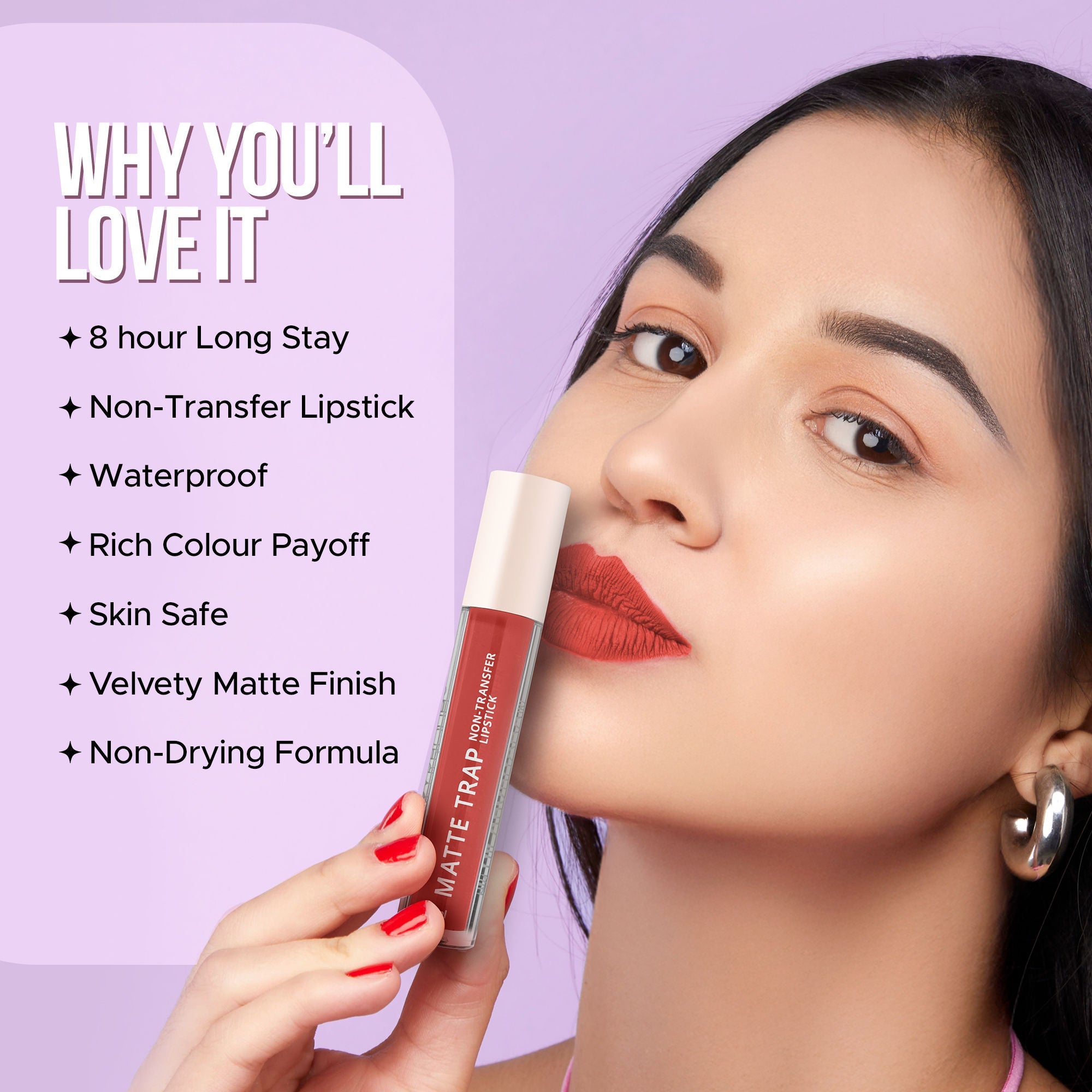 Hilary Rhoda Matte Trap Liquid Lipstick - Light Caramel 03