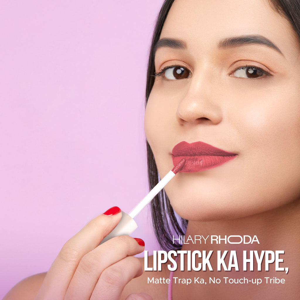 Hilary Rhoda Matte Trap Liquid Lipstick - Brick Rust 04