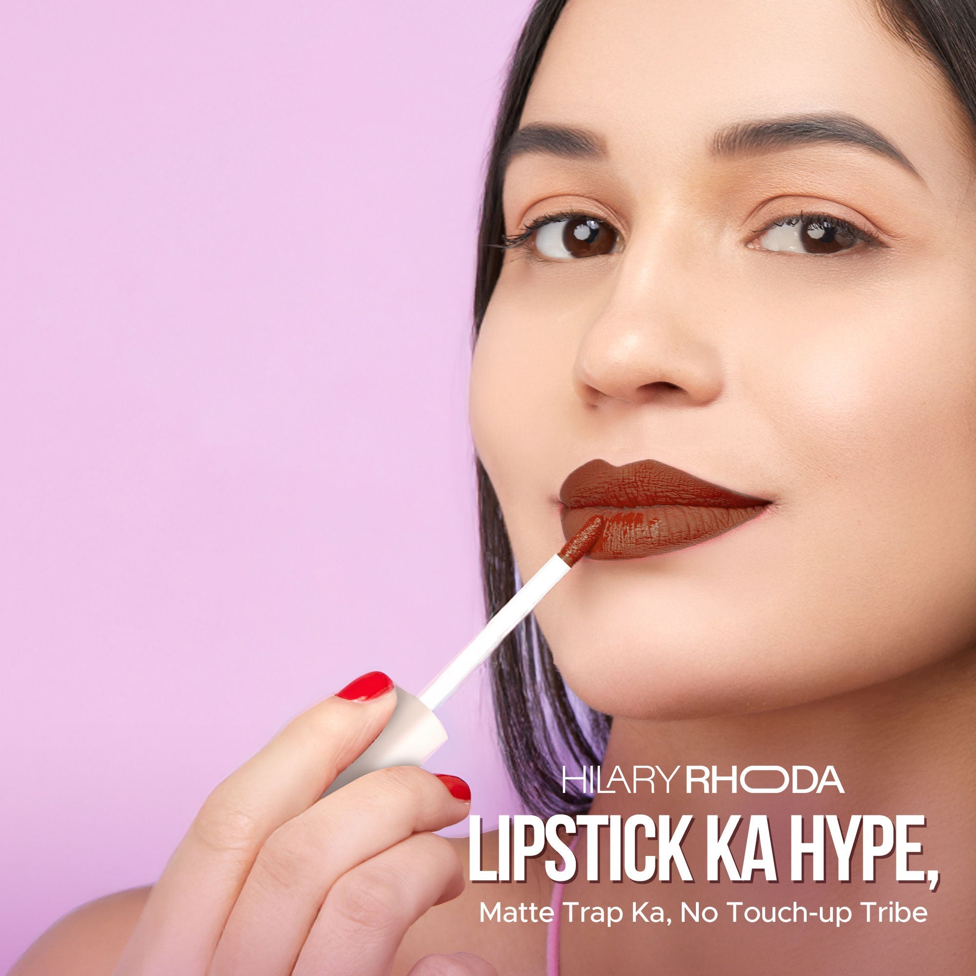 Hilary Rhoda Matte Trap Liquid Lipstick - Earthy Brown 14