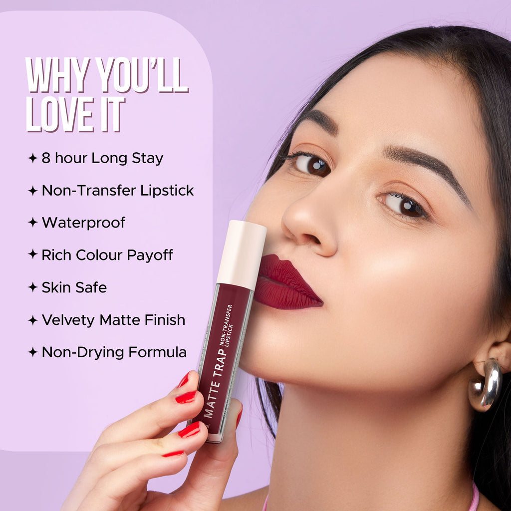 Hilary Rhoda Matte Trap Liquid Lipstick - Major Wine 23