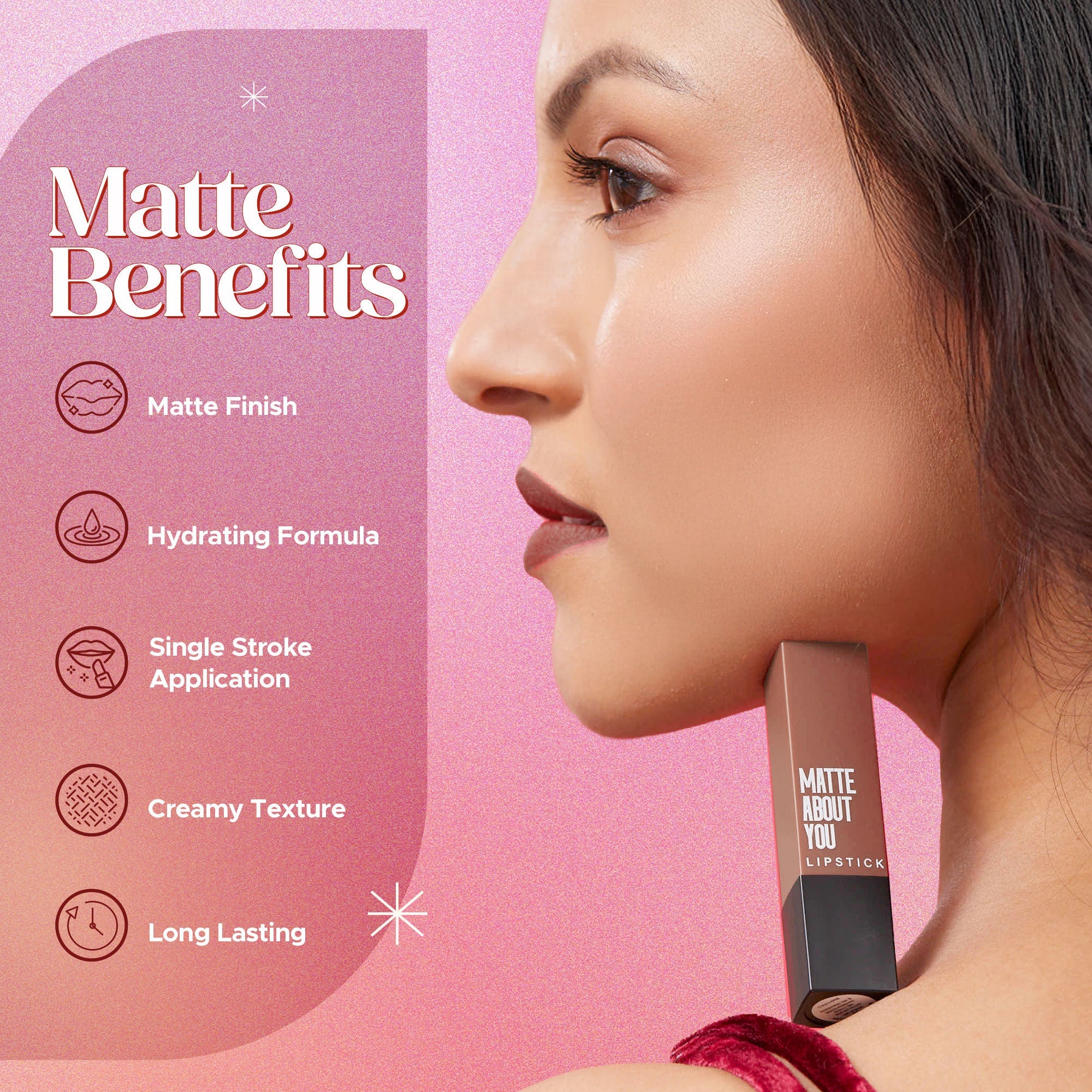 Hilary Rhoda Matte About You Lipstick - Hazel Hug 02