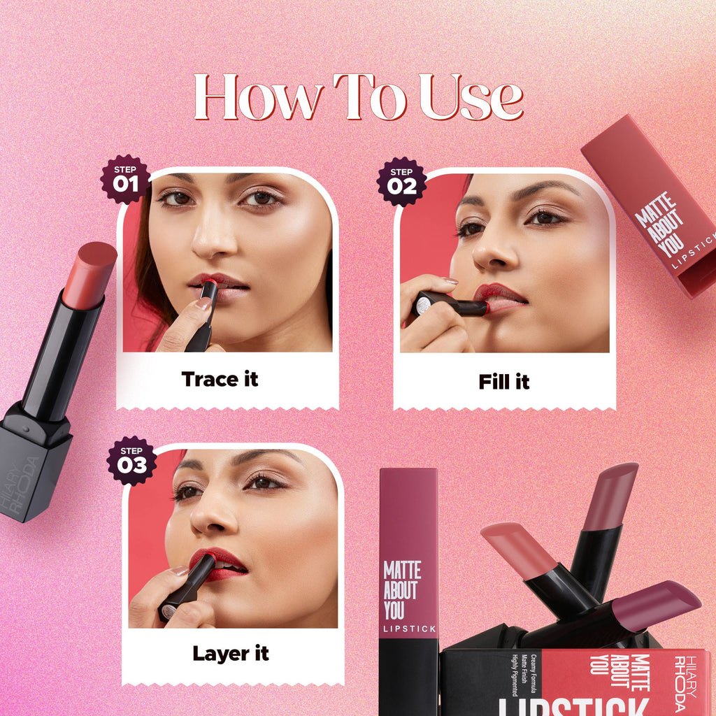 Hilary Rhoda Matte About You Lipstick - Bombshell 05