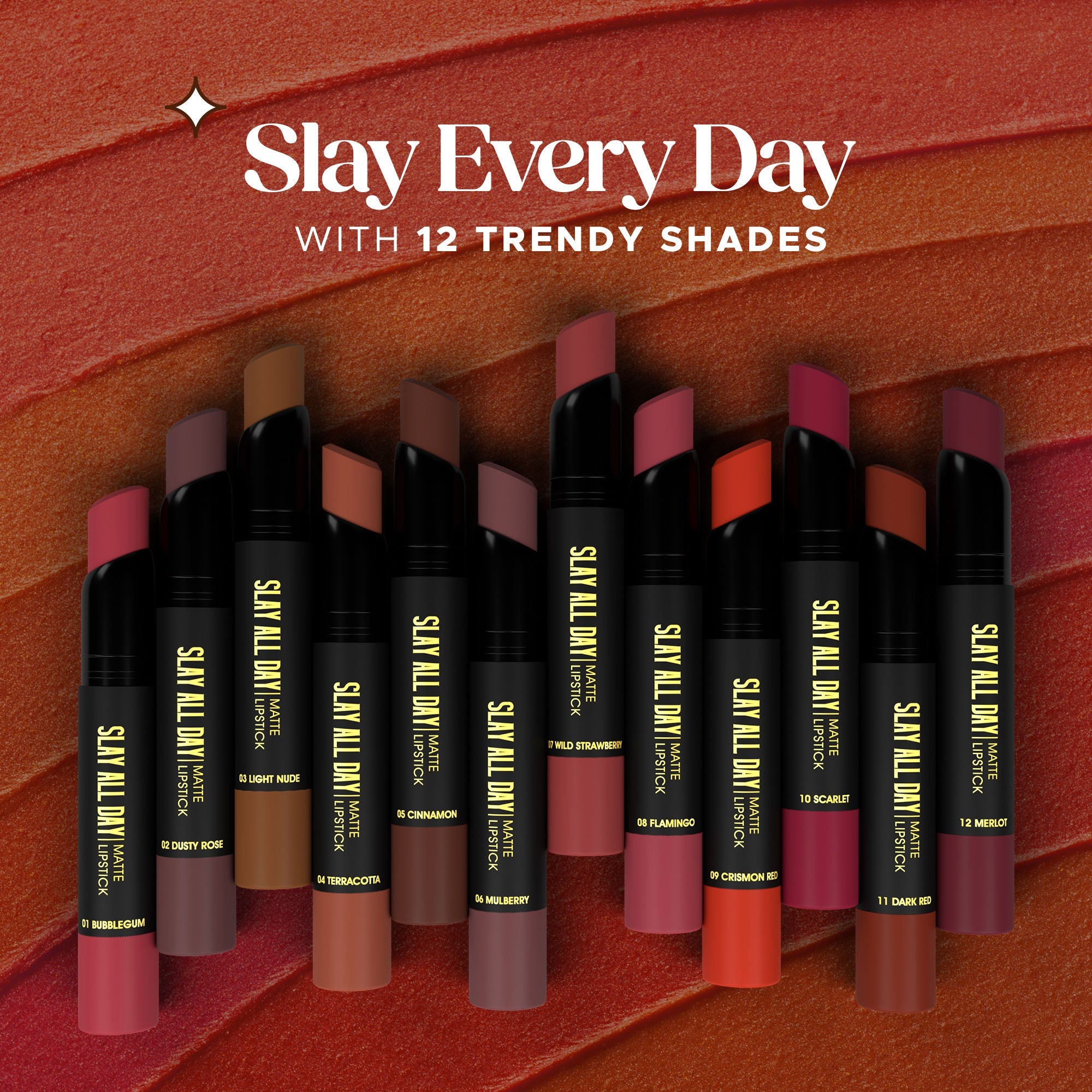 Hilary Rhoda Slay All Day Matte Lipstick - Bubblegum 01