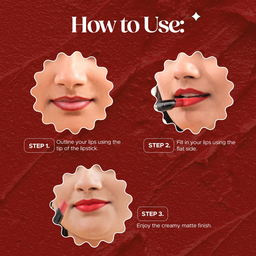 Hilary Rhoda Slay All Day Matte Lipstick - Merlot 12