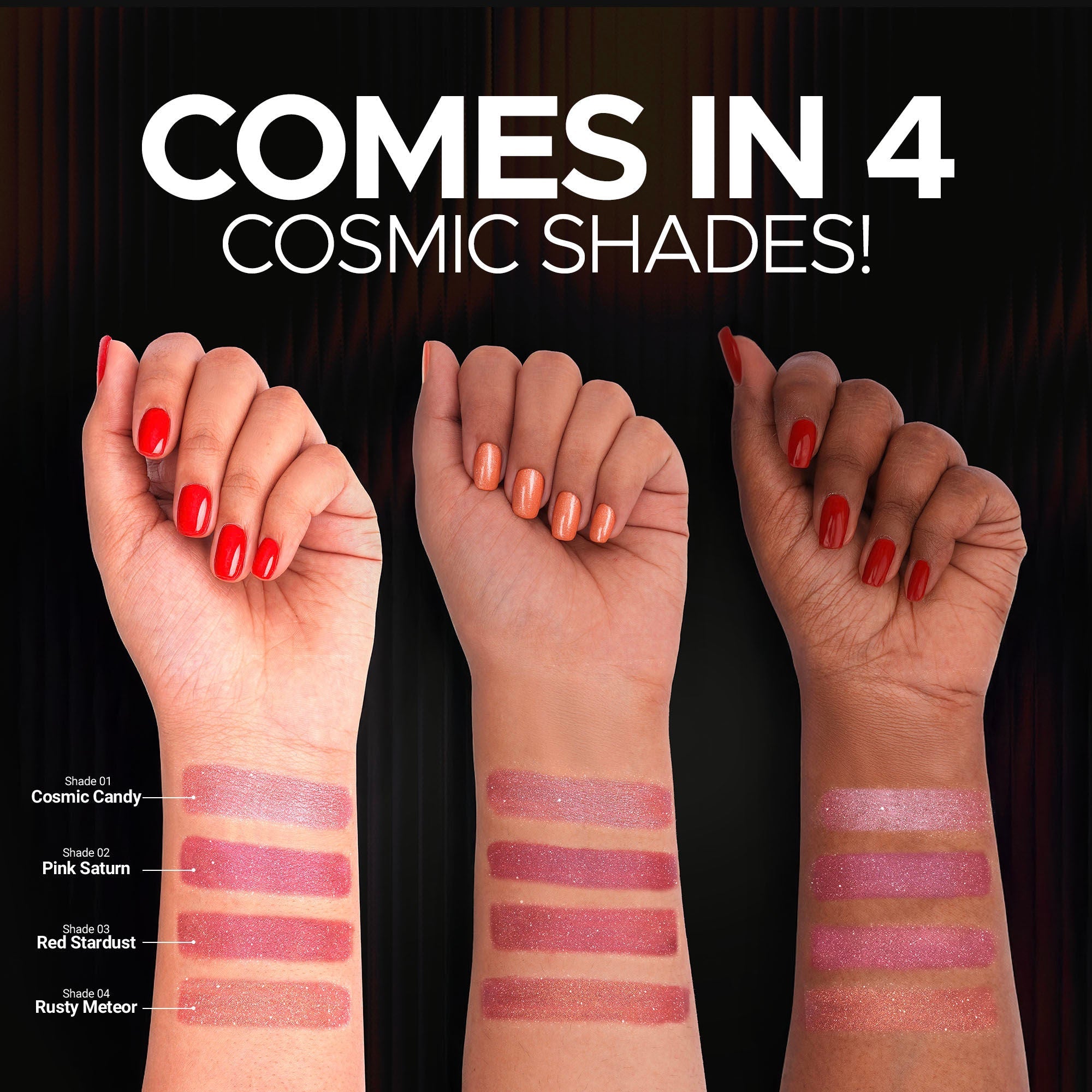 Hilary Rhoda Starlight Metallic Lipstick - Cosmic Candy 01