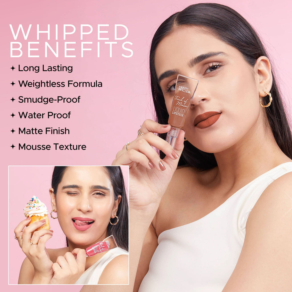 Hilary Rhoda Touch Of Mousse Waterproof Lipstick - Pink Casual 03